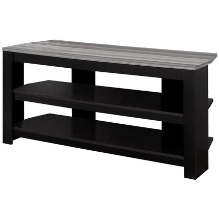 42" Ash Gray Open Shelving TV Stand HomeRoots