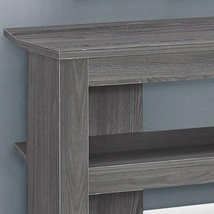 42" Ash Gray Open Shelving TV Stand