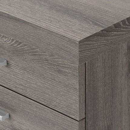25" Gray Particle Board Filing Cabinet With Drawers HomeRoots