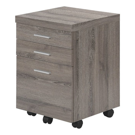 25" Gray Particle Board Filing Cabinet With Drawers HomeRoots