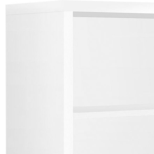 Taupe Wood Four Tier Bookcase HomeRoots