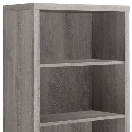 White Wood Adjustable Four Tier Bookcase HomeRoots