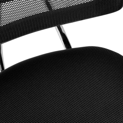 Black Adjustable Height Swivel Rolling Office Chair HomeRoots