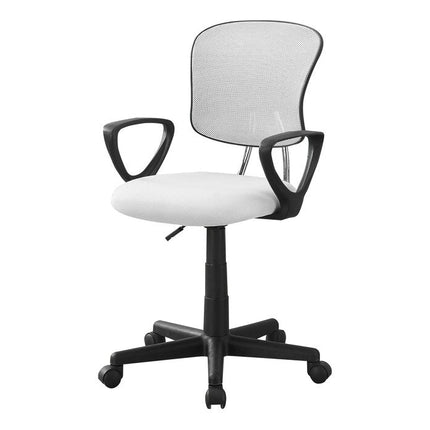 Black Adjustable Height Swivel Rolling Office Chair HomeRoots