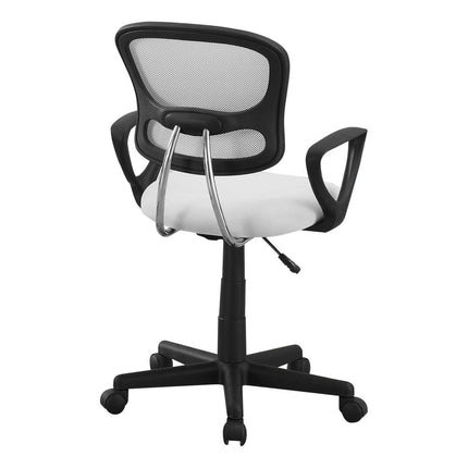 Black Adjustable Height Swivel Rolling Office Chair HomeRoots