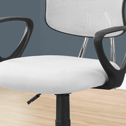 Black Adjustable Height Swivel Rolling Office Chair HomeRoots