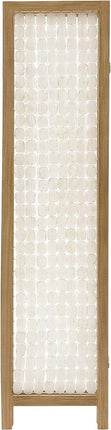 71" Clear Folding Three Panel Screen Room Divider HomeRoots