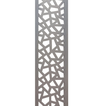 50" Gray Solid Wood Folding Three Panel Screen Room Divider HomeRoots