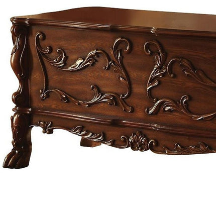 72" Brick Red Solid Manufactured Wood and Solid Wood Executive Desk With Five Drawers HomeRoots