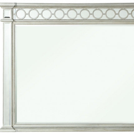 42" Silver Wood Framed Mounted Dresser Mirror HomeRoots