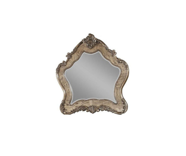 48" Oak Abstract Wood Framed Mounted Dresser Mirror HomeRoots