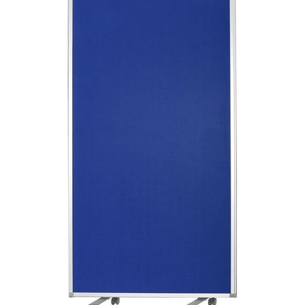 71" Blue Iron Folding Three Panel Screen Room Divider HomeRoots