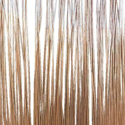 69" Brown Wood and Metal Folding Three Panel Screen Room Divider HomeRoots