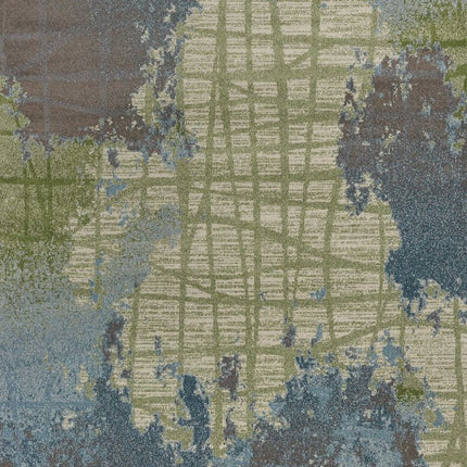 10' X 13' Blue and Green Abstract Area Rug HomeRoots