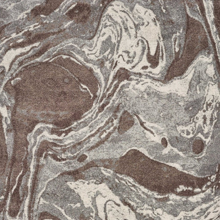 9' X 13' Brown And Ivory Abstract Area Rug HomeRoots