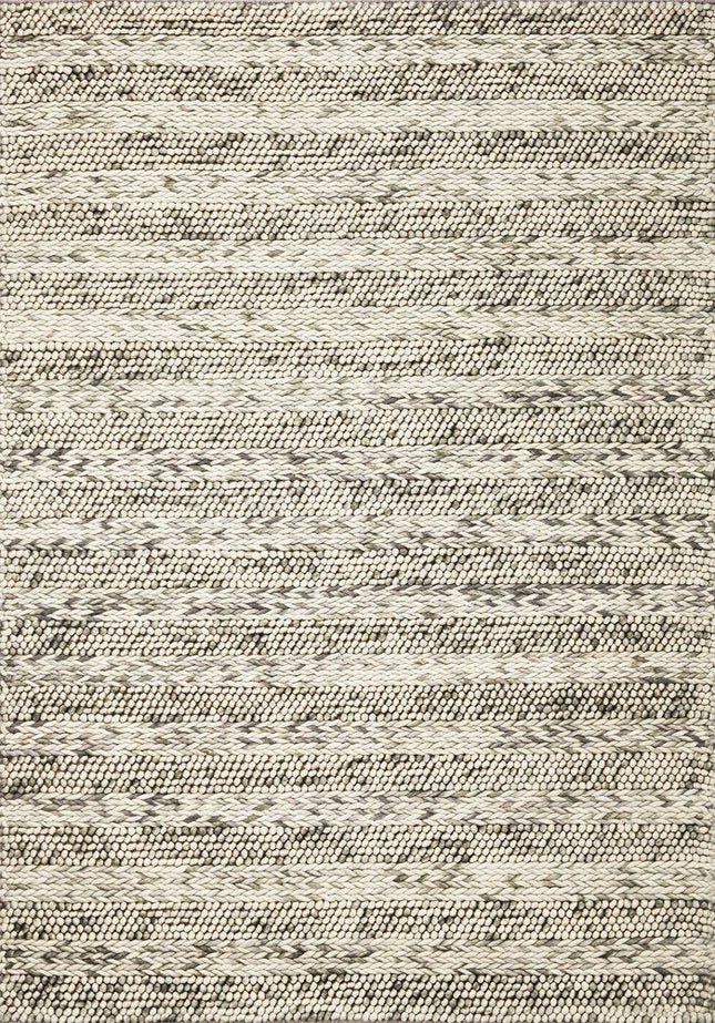 9' X 13' Wool Striped Hand Woven Area Rug HomeRoots