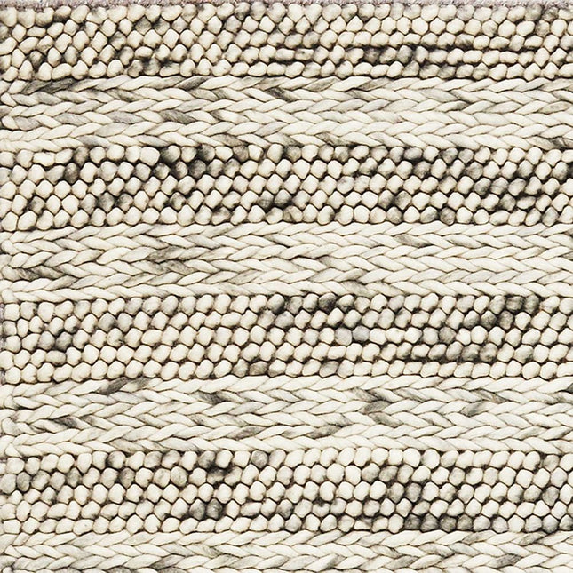 9' X 13' Wool Striped Hand Woven Area Rug HomeRoots