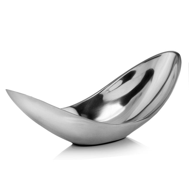 13" Aluminum Modern Twisted Centerpiece Bowl HomeRoots