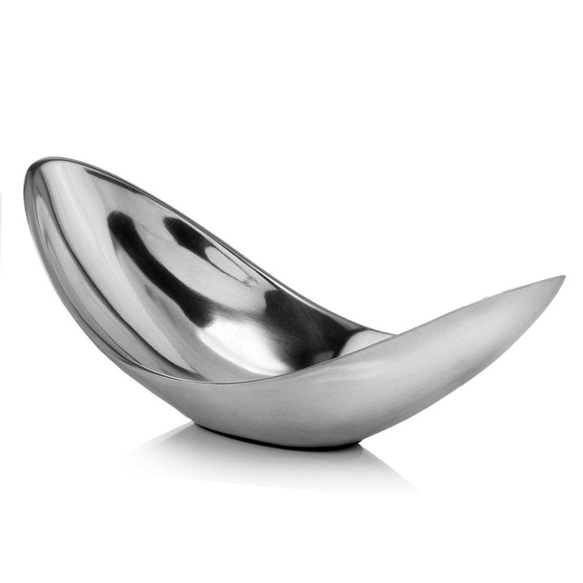 13" Aluminum Modern Twisted Centerpiece Bowl HomeRoots