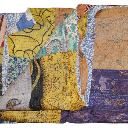 60" X 90" Silk Multicolor Throws HomeRoots