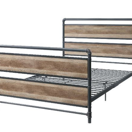 ACME 35885F Brantley Full Bed, Antique Oak & Sandy Gray Finish