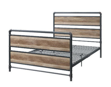 ACME 35885F Brantley Full Bed, Antique Oak & Sandy Gray Finish ACME Furniture