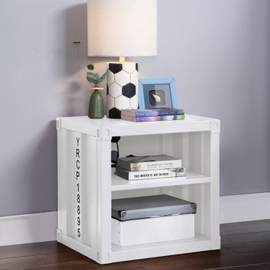ACME 35907 Cargo Nightstand, White ACME Furniture