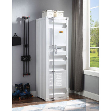 ACME 35911 Cargo Single Door Wardrobe, White ACME Furniture