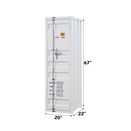 ACME 35911 Cargo Single Door Wardrobe, White