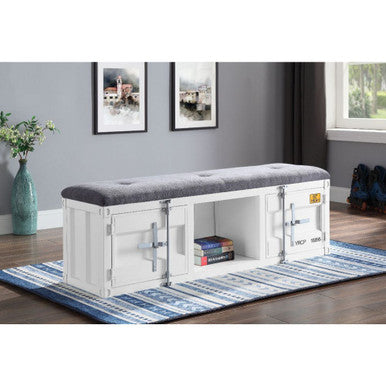 ACME 35912 Cargo Bench, White ACME Furniture