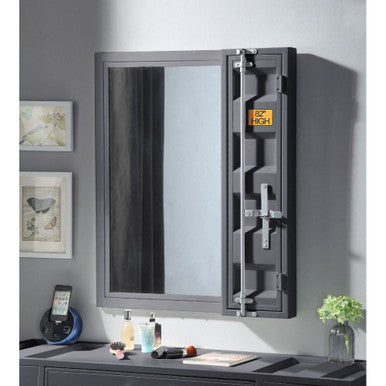 ACME 35923 Cargo Mirror, Gunmetal ACME Furniture
