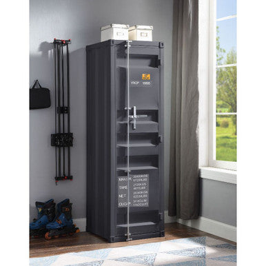 ACME 35926 Cargo Single Door Wardrobe, Gunmetal ACME Furniture