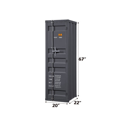 ACME 35926 Cargo Single Door Wardrobe, Gunmetal