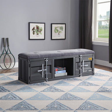 ACME 35927 Cargo Bench, Gunmetal ACME Furniture