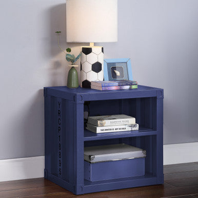 ACME 35937 Cargo Nightstand, Blue ACME Furniture