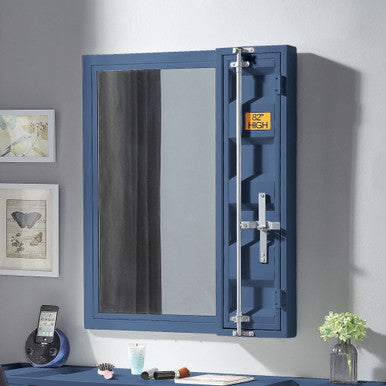 ACME 35938 Cargo Mirror, Blue ACME Furniture