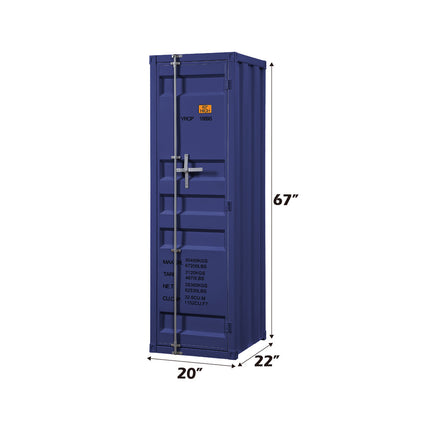 ACME 35941 Cargo Single Door Wardrobe, Blue