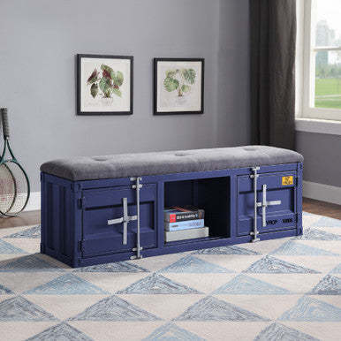 ACME 35942 Cargo Bench, Blue ACME Furniture