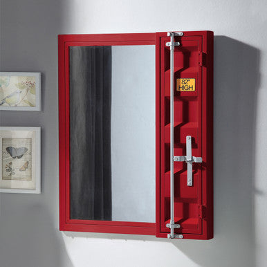 ACME 35952 Cargo Mirror, Red ACME Furniture