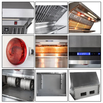 Forno Savona 36-Inch Wall Mount Range Hood, Baffle Filters, Backsplash Included FORNO