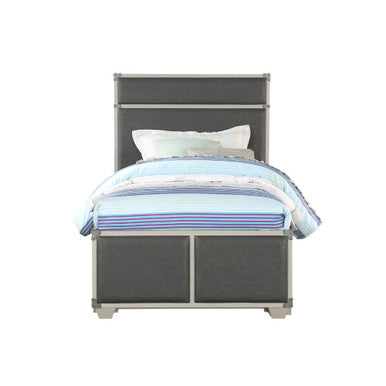 ACME 36125F Orchest Full Bed, Gray PU & Gray ACME Furniture
