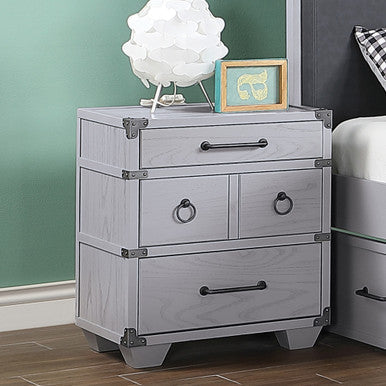 ACME 36138 Orchest Nightstand with 3 Drw, Gray ACME Furniture