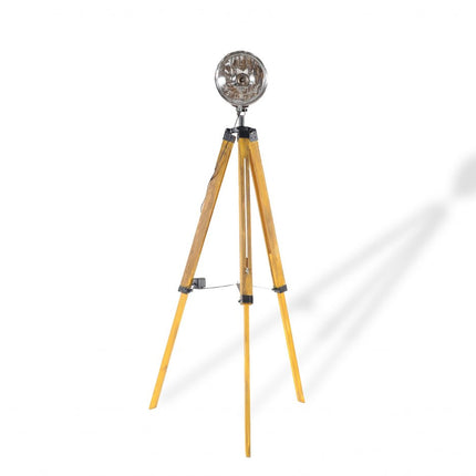 35" Brown Tripod Floor Lamp With Cone HomeRoots