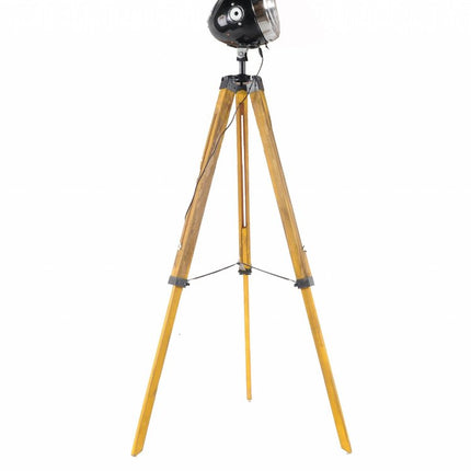 35" Brown Tripod Floor Lamp With Cone HomeRoots