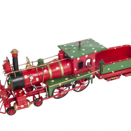 Handmade Tin Christmas Train Model HomeRoots