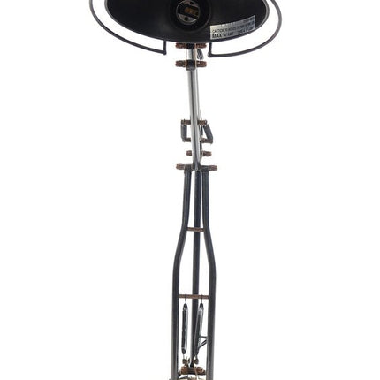 33" Black Metal Desk Table Lamp With Black Bowl Shade HomeRoots