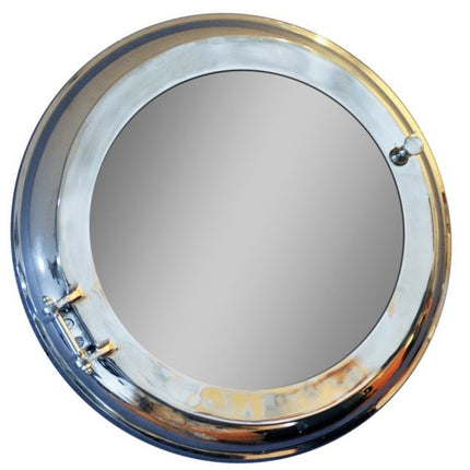 21" Silver Round Aluminum Framed Accent Mirror HomeRoots