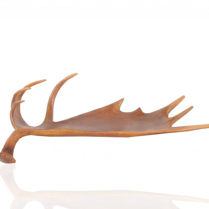 12" Brown Antler Resin Serving Tray HomeRoots