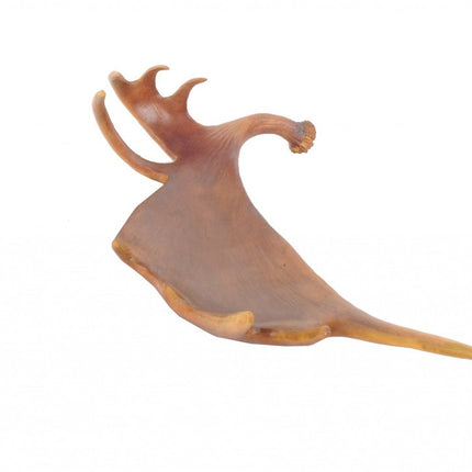 12" Brown Antler Resin Serving Tray HomeRoots