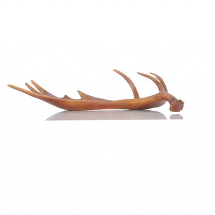 12" Brown Antler Resin Serving Tray HomeRoots